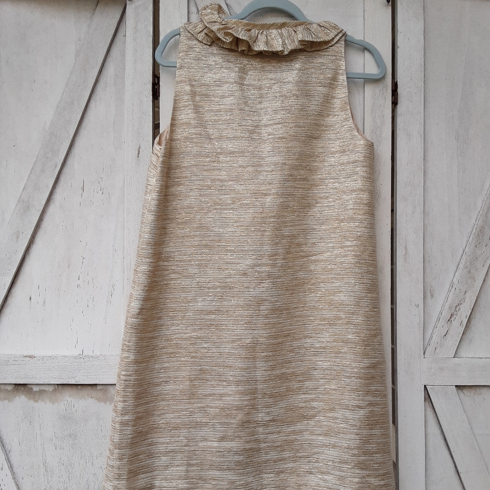 Kate spade gold metallic shift dress size 8! - Picture 5 of 5